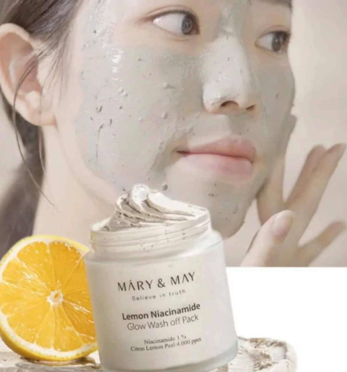 MARY&MAY: Lemon Niacinamide Glow Wash Off Pack 125 g